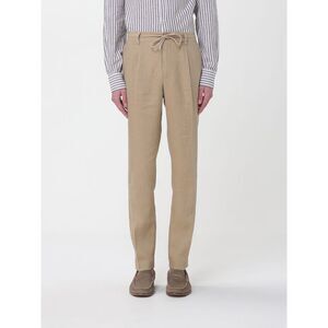 Manuel Ritz Men Linen Slim Fit Trousers With Drawstring Manuel Ritz